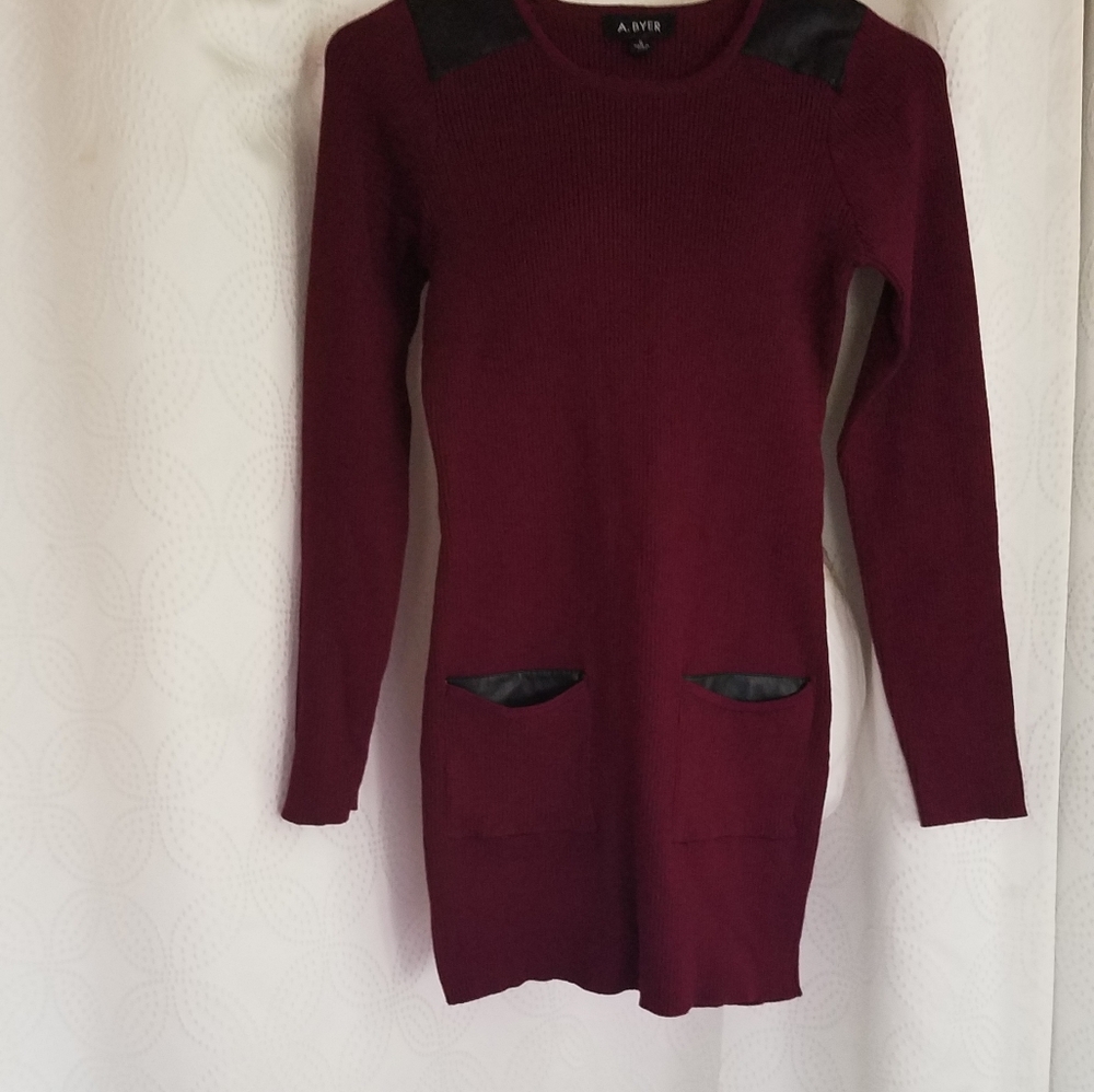 Long sleeve knit dress